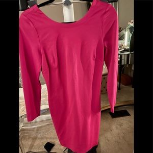 Banana Republic Fuchsia Long Sleeve Dress